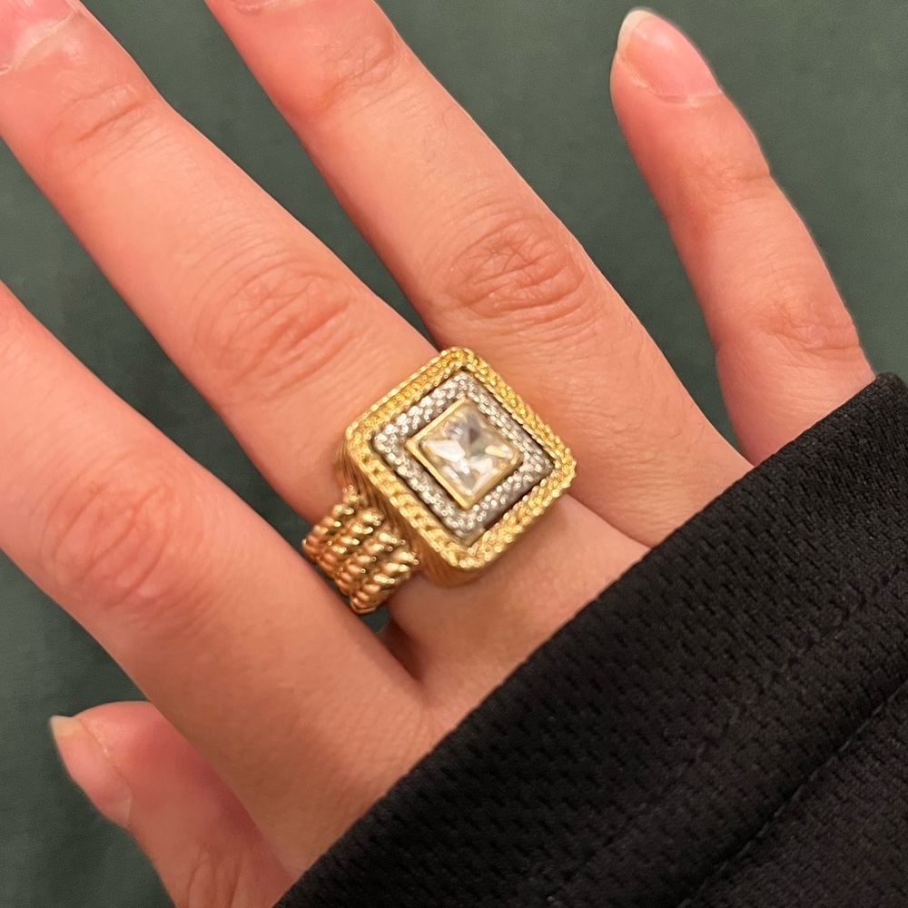 Sterling Silver and Gold Ring